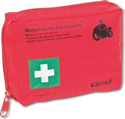 Immagine prodotto di KALFF 23510 KALFF Borsa di pronto soccorso per moto, contenuto DIN 13167, rosso