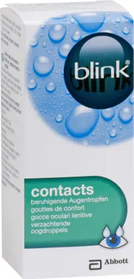 Produktbild von Johnson & Johnson AMO Blink Contacts, 10 ml, Tropfflasche, Flüssigkeitstropfen, Feuchtigkeitsspendend, Hyaluronsäure
