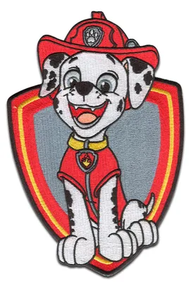 Produktbild von Comercial Mercera Paw Patrol Marshall XL Kinder Kinder - Aufnäher, Bügelbild, Aufbügler, Applikationen, Patches, Flicken, zum aufbügeln, Größe: 13 x 19 cm