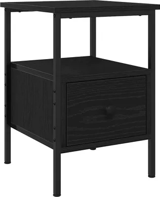 Immagine prodotto di Armadio da Notte Rovere Nero 34 x 36 x 50 cm Legno multistrato