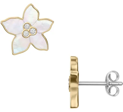 Produktbild von Fossil Ohrstecker Sutton The Flower Edelstahl Gold-Ton JF04973710