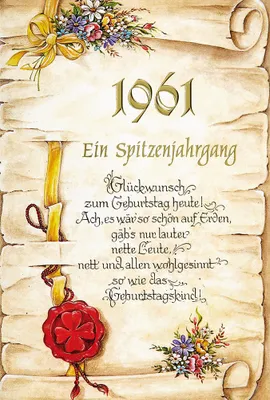Produktbild von Geb Zahl 1961 Innentext