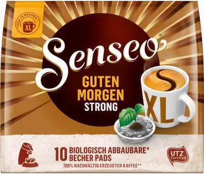 Produktbild von Senseo, Kaffeepads, Guten Morgen Strong XL, 10 er, 125 g