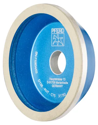 Produktbild von PFERD TOOLS Diamant-Schleifscheibe Kunstharz 11A2/60° PHT 115 mm D126 (mittel) Trockenschliff