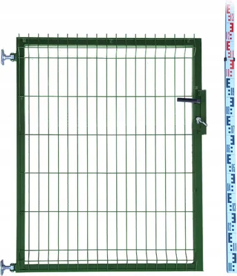 Zdjęcie produktu dla FURTKA 120cm zielona PANELOWA RAL6005 ogrodzeniowa 123cm