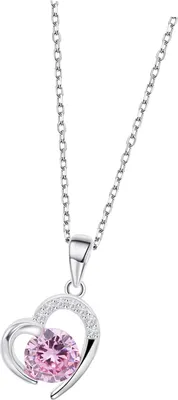 Imagen del producto de Collar de plata de ley 925 con dije de flor de loto, aproximadamente 42 cm, para mujer, modelo JLP3106-1-2