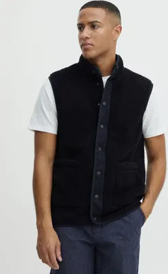 Produktbild von CASUAL FRIDAY CFvitus teddy vest Herren Weste Fleece Outdoor Weste Teddyweste mit Druckknöpfen und Stehkragen