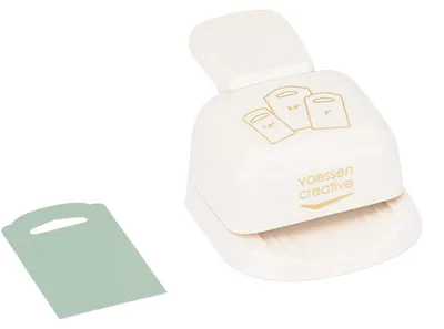 Produktbild von Vaessen Creative Etikettenstanzer 3-in-1 14x10x5 cm Rosa
