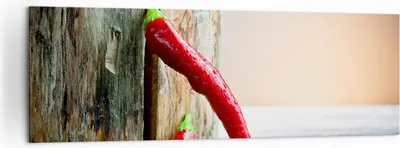 Produktbild von Bild auf Leinwand - Leinwandbild - Chili Gewürz Gemüse - 160x50cm - Wand Bild - Wanddeko - Leinwanddruck - Bilder - Kunstdruck - Wanddekoration - Leinwand bilder - Wandkunst - AB160x50-2264