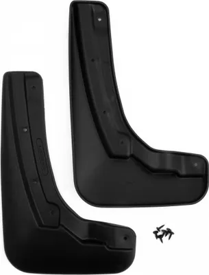 Image de FROSCH - Bavettes en caoutchouc sur mesure, protection anti-éclaboussures, ailes avant pour SKODA Kodiaq, à partir de 2017, SUV 5 portes, 2 pièces avec fixations