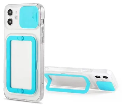 Produktbild von Hülle für iPhone 13 in Blau Kameraobjektivschutz