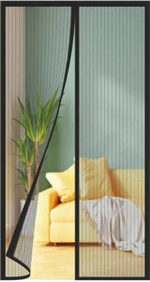 Immagine prodotto di Zanzariera magnetica Unyqoos® 95 x 200 cm – Protezione contro gli insetti per porte di balcone, cantina e terrazza, senza foratura, con nastro adesivo, magneti silenziosi