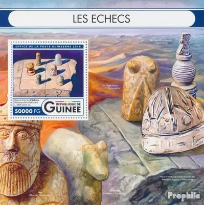 Produktbild von Briefmarken Guinea 2016 Mi Block 2718 (kompl. Ausgabe) postfrisch Schach