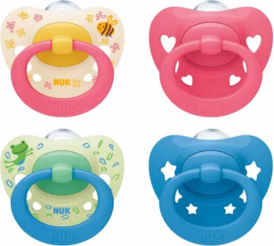 Image de Sucette Nuk Signature silicone 18-36 mois 2 pces