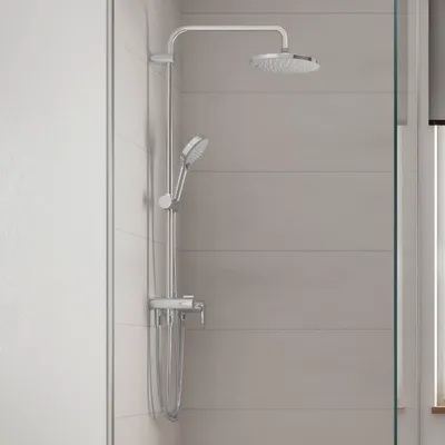 Immagine prodotto di hansgrohe Vernis Blend Système de douche 200, 1 jet Reno, 26272000, 26272000