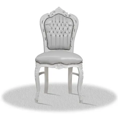Produktbild von Barockstuhl weiß modern elegant repro look antik qualitativ luxus