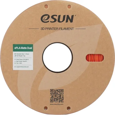 Productafbeelding van PLA mat, dubbelkleurig (rood/geel), 1,75 mm, 1 kg