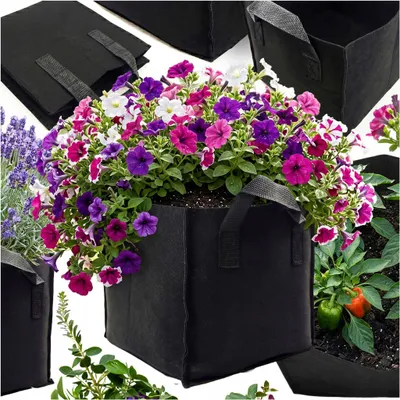 Image de Sac Filco Pour Jardin, Pot De Fleurs Filco, Support Pour Légumes Et Fleurs, 20 Litres