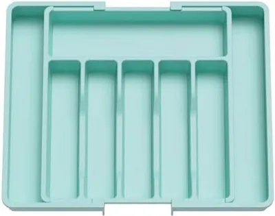 Produktbild von Kunststoff-Organizer - Besteckhalter - 57 x 38 x 5 cm - Türkis