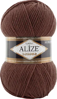 Produktbild von ALIZE Lanagold 100g 49% Wolle Strickgarn Winterwolle Schurwolle Farbwahl