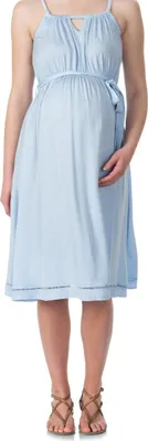 Produktbild von BellyButton Damen Umstandskleid Blau, ärmellos