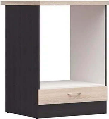 Obrázek produktu pro Kuchyňská spodní skříňka, 60 cm, dub Sonoma, s pracovní deskou, 60x86x60 cm