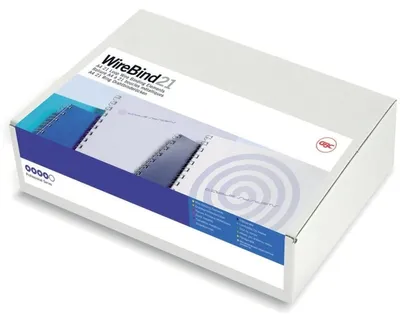 Produktbild von GBC MultiBind Drahtbinderücken, silber, 6mm (100), Silber, 130 Blätter, A4, 172 mm, 81 mm, 100 Stück(e)