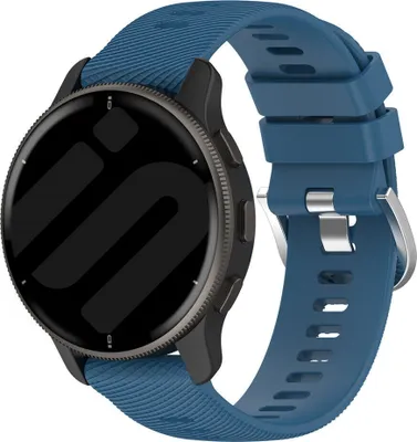 Produktbild von Strap-it Smartwatch-Silikonarmband – geeignet für Garmin Vivoactive 4 (45 mm) / Venu 2 / Venu 3 / Forerunner 255 / Forerunner 265 – blau
