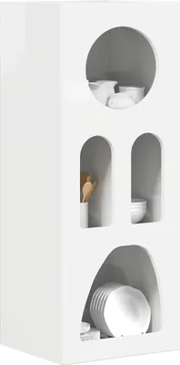 Obrázok produktu pre vidaXL Príborník vysoký lesk biely 40 x 35 x 100,5 cm materiál na báze dreva