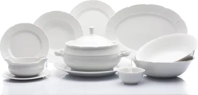 Zdjęcie produktu dla Thun 1794 Serwis obiadowy, biały, porcelana czeska, Natalie, Thun, 25 d.