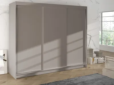 Obrázek produktu pro Šatní skříň 200 cm s posuvnými dveřmi SANARE 2 - kašmír