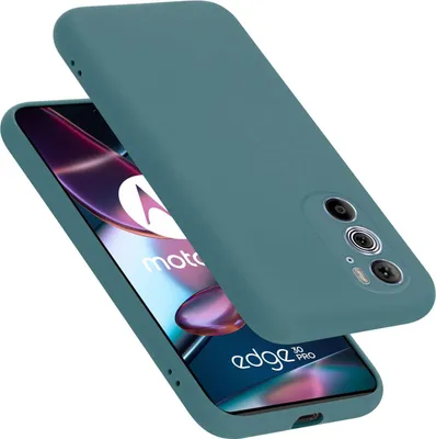 Image de Cadorabo Housse pour Motorola EDGE+ Housse en silicone Housse en silicone liquide pour téléphone portable, Housse de protection résistante aux rayures et aux chocs pour Motorola EDGE+
