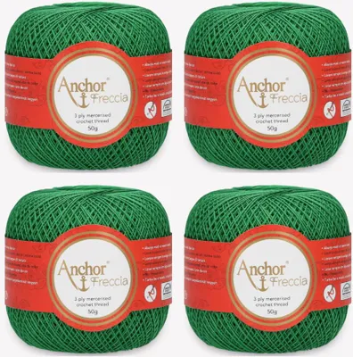 Productafbeelding van 4 bollen Anchor Freccia 16 – fijn katoendraad voor haakwerk (kleur 00227)