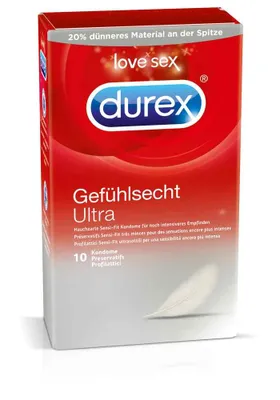 Produktbild von Durex 3245252, Männliches Kondom, weich, Transparent, Latex, Regelmäßig, Verzögern (verlängern) der Wirkung
