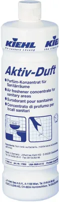 A white plastic bottle of Kiehl Aktiv-Duft air freshener concentrate.