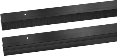 Produktbild von ALU Türbodendichtung Bürstendichtung Gummidichtung Dichtungsbürste Türdichtung Gummidichtung Mit Klebeband Schwarz