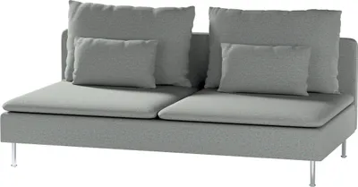 Produktbild von Dekoria Bezug für Söderhamn Sitzelement 3, blau, Bezug für Sitzelement 3