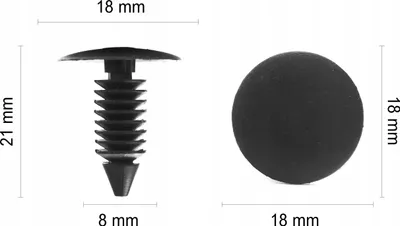 Produktbild von 1x Dachhimmelbezug-Polsterstift 8mm