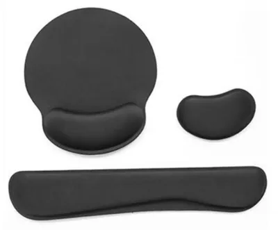 Produktbild von Ergonomisches 3-teiliges Gel-Handgelenkauflagen-Set für Maus und Tastatur