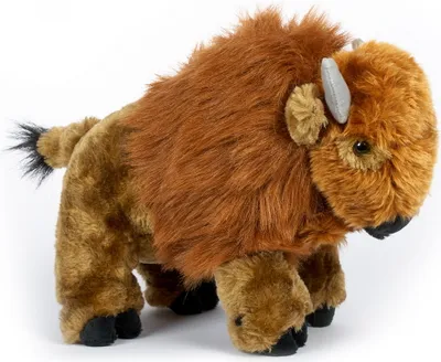 Image de Bison en peluche debout 21 cm