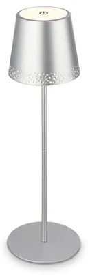 Obrázek produktu pro LED dobíjecí bateriová stolní lampa 38 cm 2,6W 280lm 2600mAh USB-C dobíjecí baterie chrom Briloner