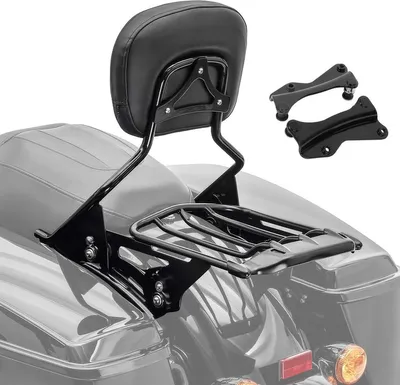Produktbild von Sissybar mit Gepäckträger AW und Montagekit für Harley Davidson Tourin