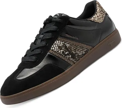 Produktbild von Tamaris Damen Leder Sneaker Schwarz