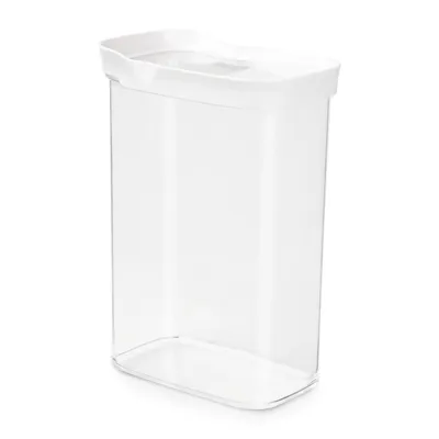Zdjęcie produktu dla EMSA Optima, Pojemnik, Prostokątny, 2,2 l, Przezroczysty, Biały, Metakrylan metylu styrenu (MS), Termoplastyczny elastomer, 55 °C