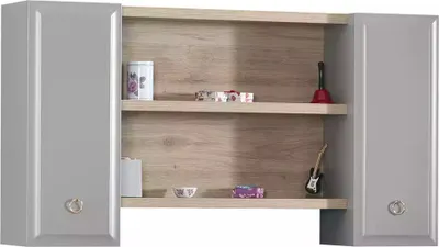 Produktbild von Hängeschrank Wandschrank Kinderzimmer Bücherregal Holz Grau Design