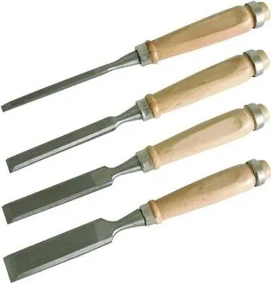 Produktbild von Mega Dláta 6 12 18 24 mm dřevěná rukoť sada 4 ks