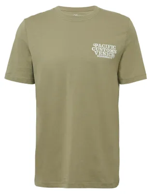 Produktbild von s.Oliver T-Shirt aus Baumwolle mit Frontprint, Regular Fit und Rippblende für Casual-Looks