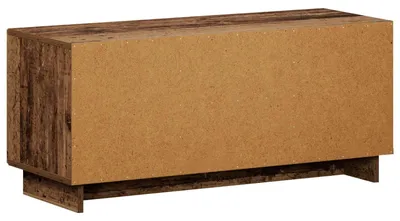 Imagen del producto de Soporte para televisión, 90 x 34,5 x 40 cm, fabricado con madera reciclada y materiales compuestos de madera