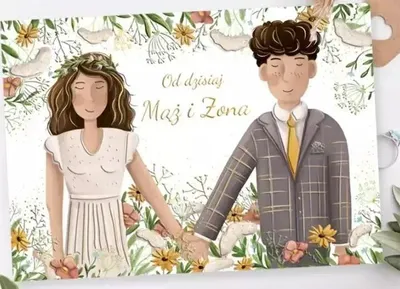 Zdjęcie produktu dla Karnet A5 Ślub Para Boho - Henry