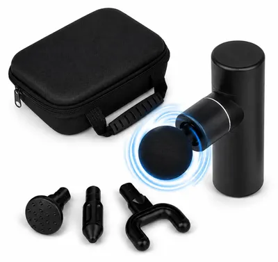 Produktbild von Eurocatch Massagepistole Professional - Massagegerät - 30 kg Druckkraft - 10 Geschwindigkeiten - USB-C Wiederaufladbar - 4 Massageaufsätze - Inklusive Transportkoffer - Leise